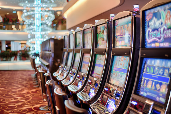 Row of slot machines