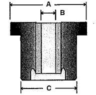 Center Bolt Rubber Mounts Model